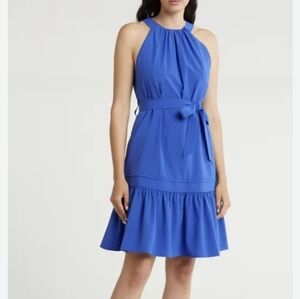 Calvin Klein Sleeveless Dress Size 10 A-line‎ Blue New